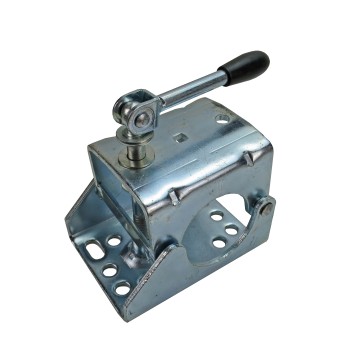 Klemmhalter 60 mm Rohrdurchmesser mit Klappknebel für Anhänger Stützrad
