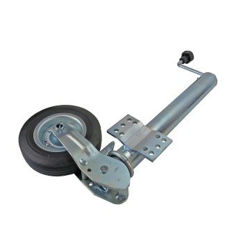 Automatik Stützrad mit Universalflansch 10 Loch, 250kg für PKW Anhänger