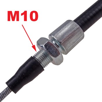 Bowdenzug Bremsseil passend für BPW 230 x 40 RASK HL=1030 SL=1270 mit Gabelkopf – Bild 2