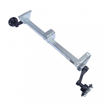 Schlegl 750kg Anhänger Achse MB8 - 1000mm - 4x100 - hoher Auflagebock-ungebremst – Bild 7