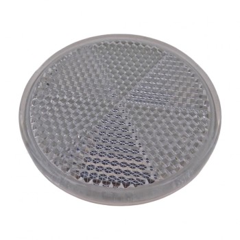 Rückstrahler rund weiß 60mm mit Selbstklebefolie