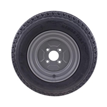 4.50 - 10 Komplettrad Felge 3.50 x 10 LK 4x100 für PKW Anhänger – Bild 2
