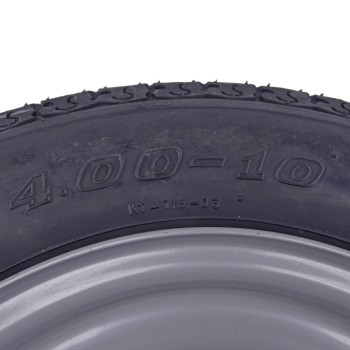 4.00 - 10 Komplettrad Felge 3.50 x 10 LK 4x100 für PKW Anhänger – Bild 6