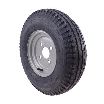 4.00 - 8 6PR Komplettrad Felge 2.50 - 8 LK 4x100 für PKW Anhänger