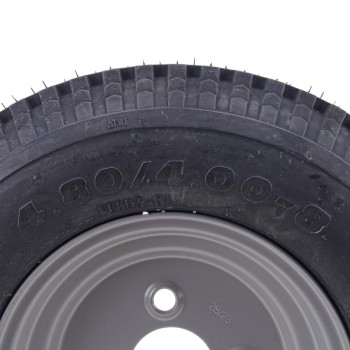 4.00 - 8 6PR Komplettrad Felge 2.50 - 8 LK 4x100 für PKW Anhänger – Bild 3