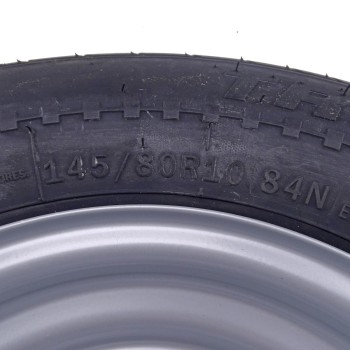145/80 R10 Komplettrad Felge 3.50 x 10 LK 4x100 für PKW Anhänger – Bild 7