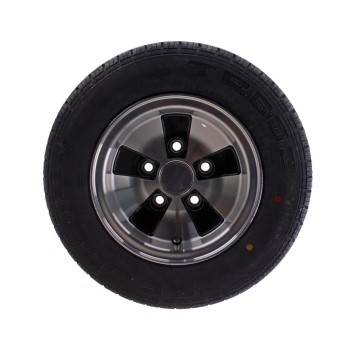 195/55 R10C Komplettrad mit Alufelge 6J x 10 LK 5x112 für PKW Anhänger – Bild 2