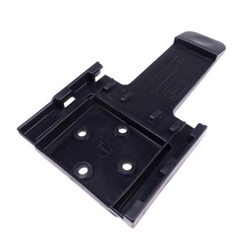 Halterung Unterlegkeil / Radstopper schwarz aus Kunststoff zum Beispiel für PKW Anhänger