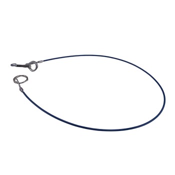 1m Abreißseil, PVC ummantelt mit Karabinerhaken und Ring – Bild 5