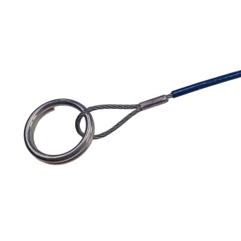1m Abreißseil, PVC ummantelt mit Karabinerhaken und Ring – Bild 7