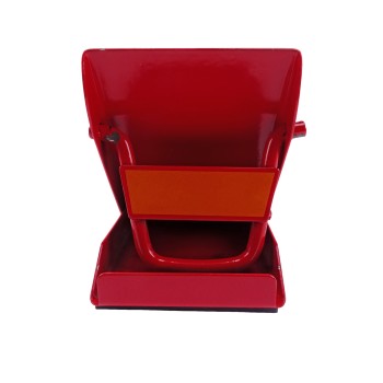 Unterlegkeil Metall klappbar, rot / Bremskeil / Radstopper / Hemmschuh – Bild 4