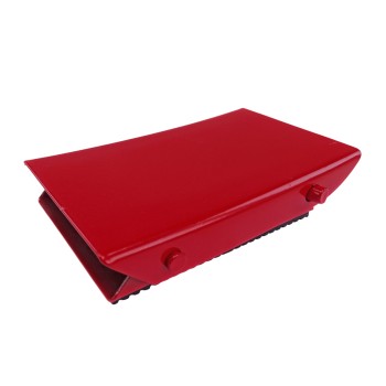 Unterlegkeil Metall klappbar, rot / Bremskeil / Radstopper / Hemmschuh – Bild 3