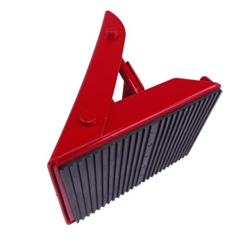 Unterlegkeil Metall klappbar, rot / Bremskeil / Radstopper / Hemmschuh – Bild 8