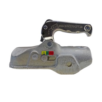 Winterhoff Kugelkupplung TYP EM350-R 60mm Rundrohr Bohrung 12,5/12,5mm Zugmaul – Bild 2