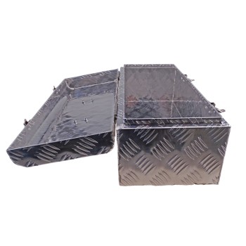 Deichselbox / Staubox aus Aluminium 575 x 245 x 220mm für PKW Anhänger – Bild 3