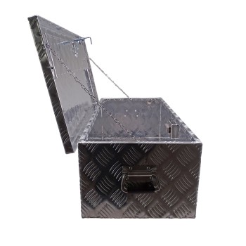 Deichselbox / Staubox aus Aluminium 760 x 330 x 245mm für PKW Anhänger – Bild 3