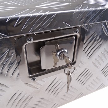 Deichselbox / Staubox aus Aluminium 760 x 330 x 245mm für PKW Anhänger – Bild 5