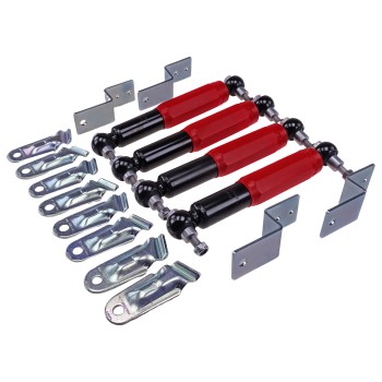 Tandem Rad Stoßdämpfer Set rot bis 3500kg für PKW Anhänger (Artikelnummer 990000116)