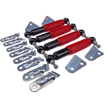 Tandem Rad Stoßdämpfer Set rot bis 3500kg für PKW Anhänger (Artikelnummer 990000119)
