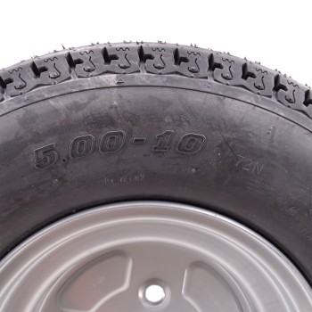 5.00 - 10 Komplettrad Felge 3.50 x 10 LK 4x100 für PKW Anhänger – Bild 3