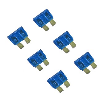 Flachsicherungen Standard 15A blau 6 Stück im Blister