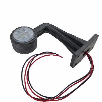 LED Umrissleuchte rot/weiß 160mm 8LED rechtwinklig – Bild 2