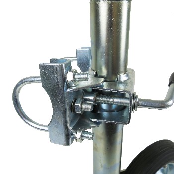 Stützradhalterung / Stützradschelle für runde Zugdeichseln 60mm PKW Anhänger – Bild 5