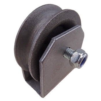 Seilrolle Umlenkrolle mit Anschweißbock bis 11mm Stahlseile – Bild 3
