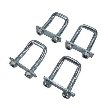 4er Set Zurrbügel 54 x 88mm M12 mit Gegenplatte