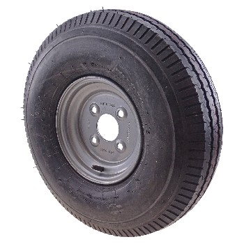 5.00 - 8 Komplettrad Felge 3.00 - 8 LK 4x100 für PKW Anhänger
