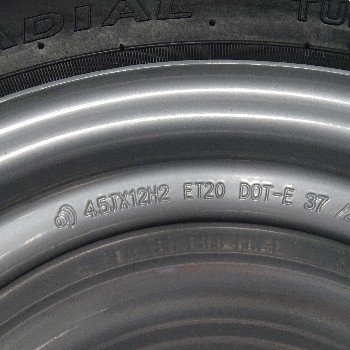 Komplettrad 155/70 R12C 104/101N Goodride Felge 4.5J x 12 ET20 5x112 für Anhänger – Bild 8