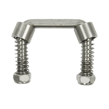 Edelstahl Zurrbügel 77 x 72mm M12 mit Federn – Bild 2
