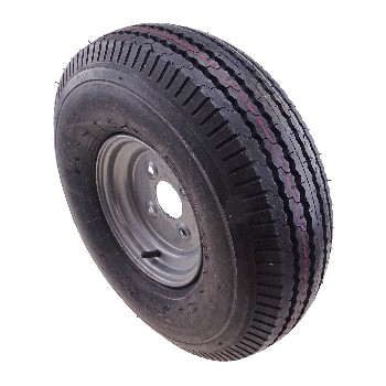 5.00 - 8 Komplettrad Felge 3.00 - 8 LK 4x100 für PKW Anhänger – Bild 5