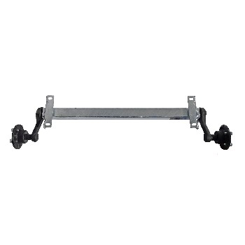 Schlegl 750kg Anhänger Achse MB8 - 1000mm - 4x100 - niedriger Bock - ungebremst – Bild 5