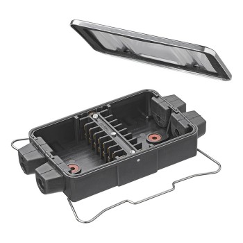 Kabelverbinder Dose / Klemmdose / Verteilerdose mit Metalldeckel