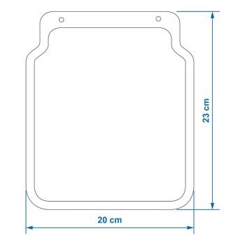 Schmutzfänger für PKW Anhänger 23 x 20cm, Spritzlappen, Spritzschutz universal – Bild 5