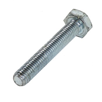 M10 x 60mm DIN 933, Stahl 8.8, verzinkte Sechskantschraube