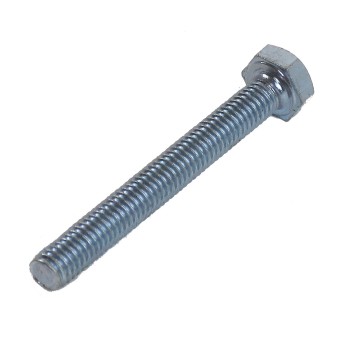 M6 x 50mm DIN 933, Stahl 8.8, verzinkte Sechskantschraube