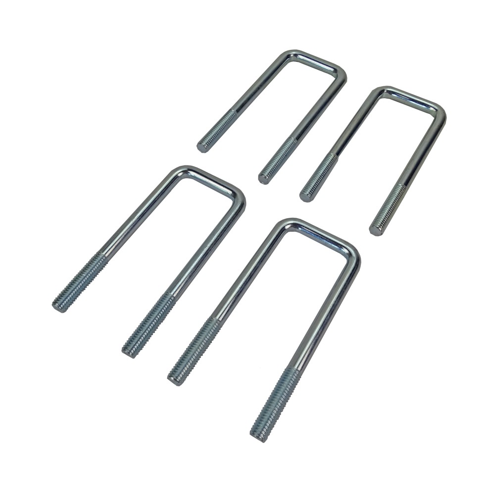 4er Set U Bügelschraube M10 verzinkt LH = 120 mm LW = 43 mm