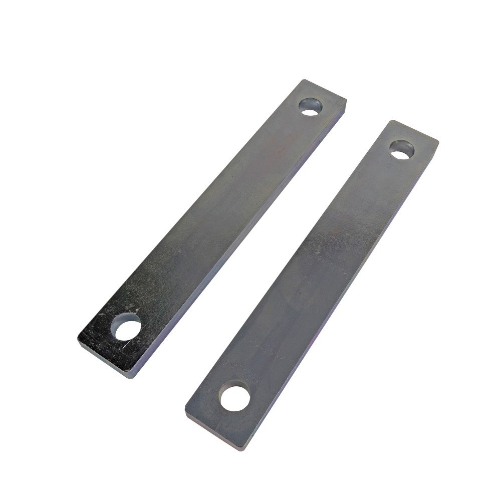 2 Klemmplatten / Gegenplatten für Bügelschrauben LW 123mm