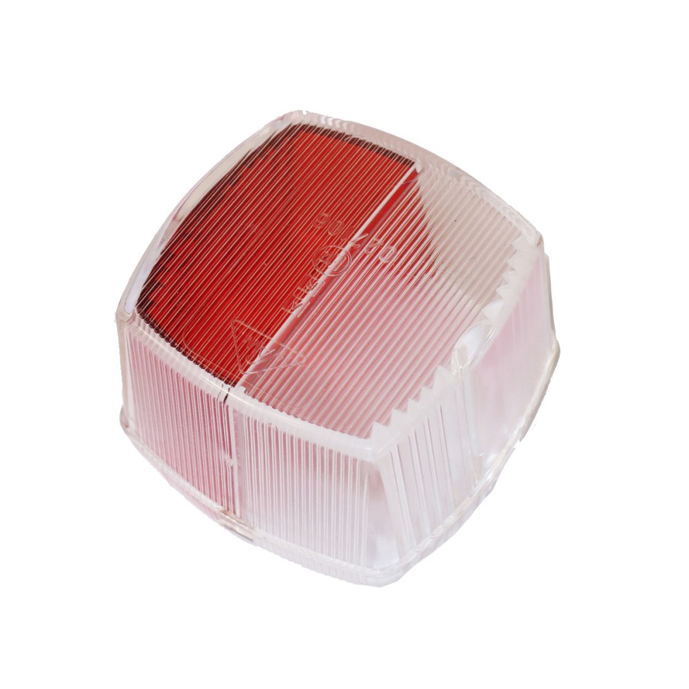 Ersatz Lichtscheibe SAW Umrissleuchte rot/weiß Squarepoint