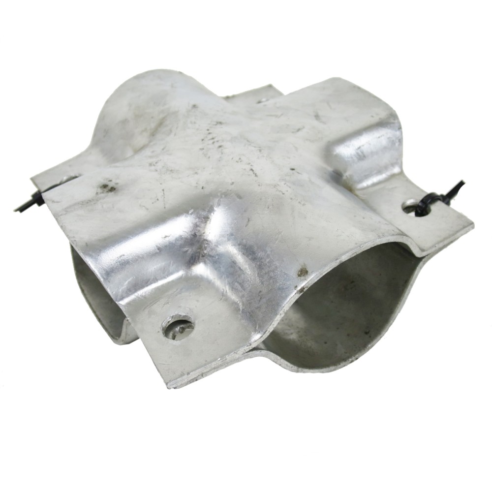 Klemmschale f 80mm Achsrohr Vierkant auf 82,5/90mm Zugrohr rund für PKW Anhänger