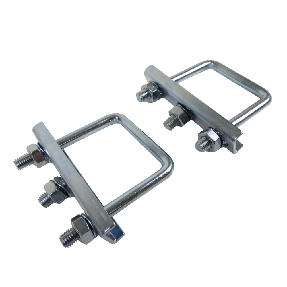 Stützradhalterung / Stützradschelle für vierkant Zugdeichseln 60mm PKW Anhänger
