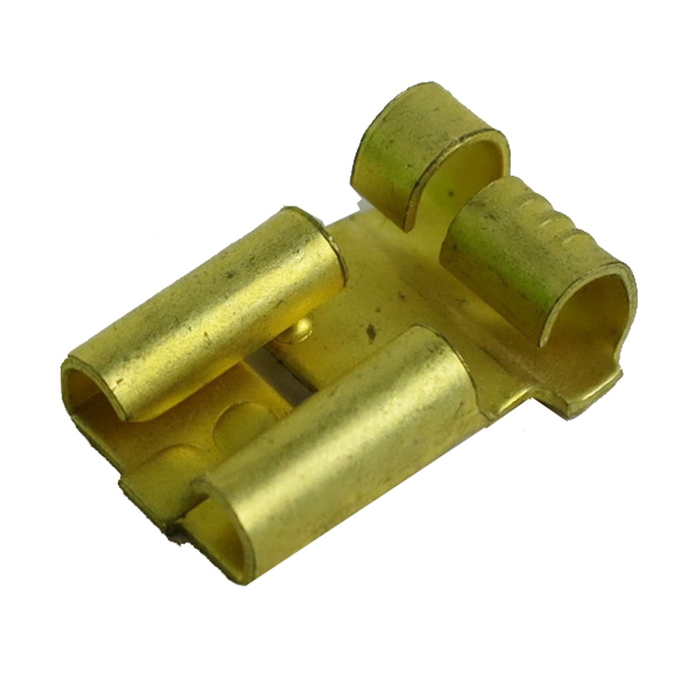 Flachsteckhülse Winkelform für Kabel 0,75 - 1,5 mm²