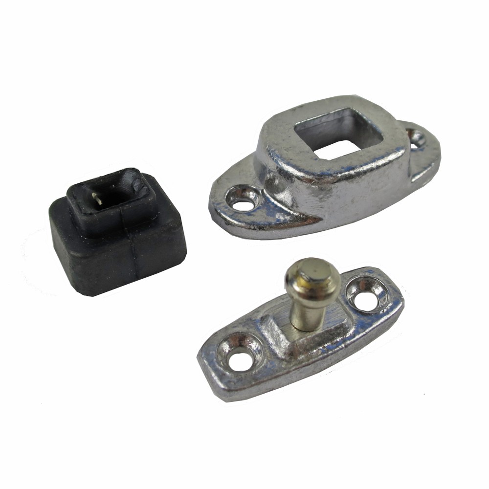 Türfeststeller komplett 3-teilig, Zapfenhöhe 11 mm