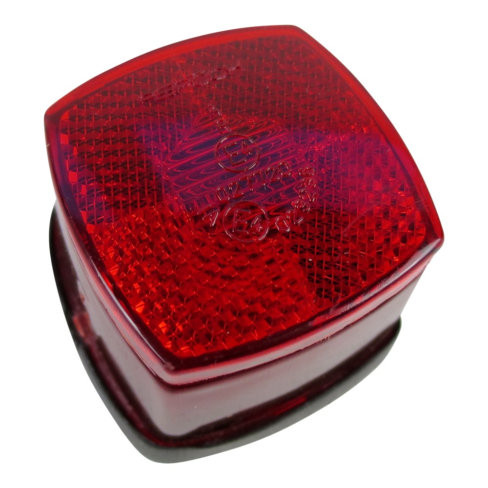 Aspöck / SAW - Squarepoint, Begrenzungsleuchte rot mit Rückstrahler