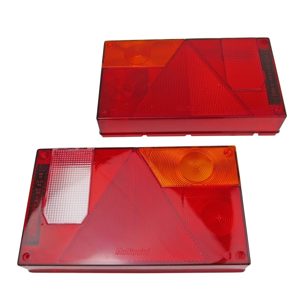 Aspöck Multipoint I Ersatzglas / Rücklichtglas Set rechts und links inklusive RSW