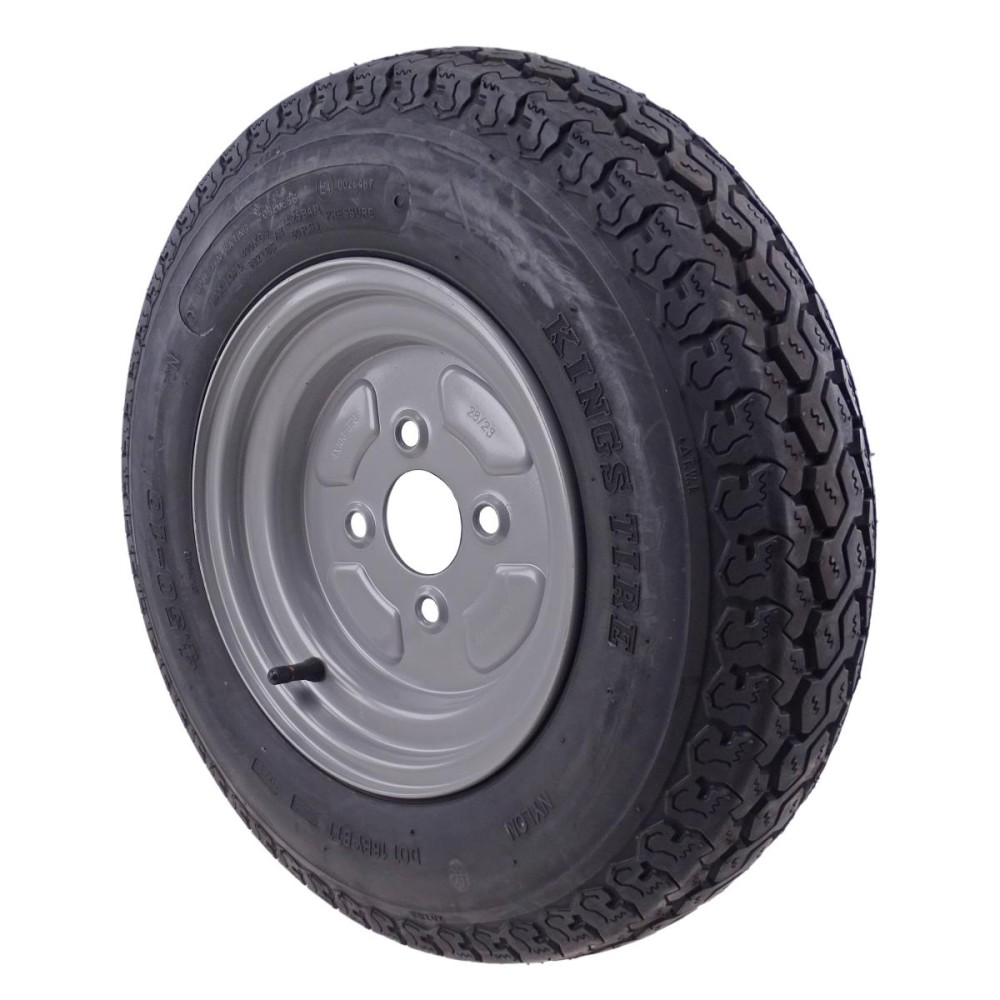 4.50 - 10 Komplettrad Felge 3.50 x 10 LK 4x100 für PKW Anhänger
