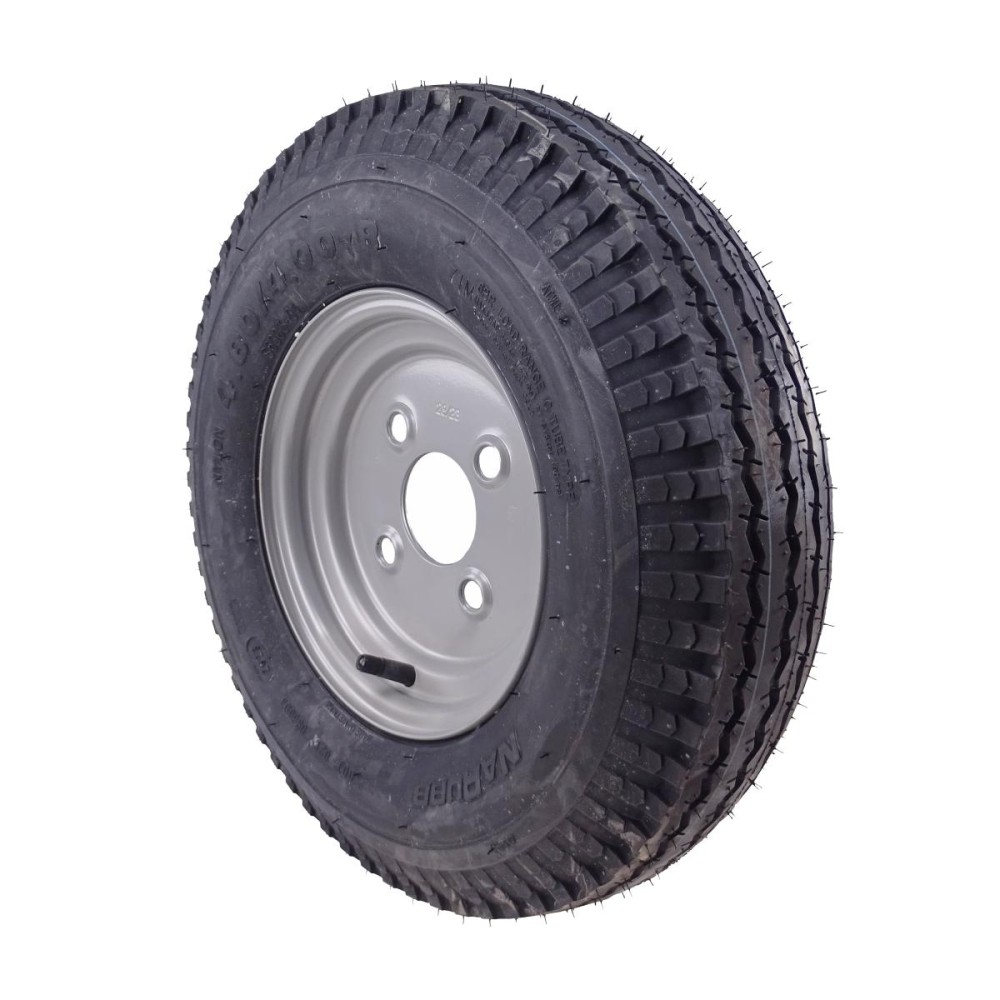 4.00 - 8 6PR Komplettrad Felge 2.50 - 8 LK 4x100 für PKW Anhänger