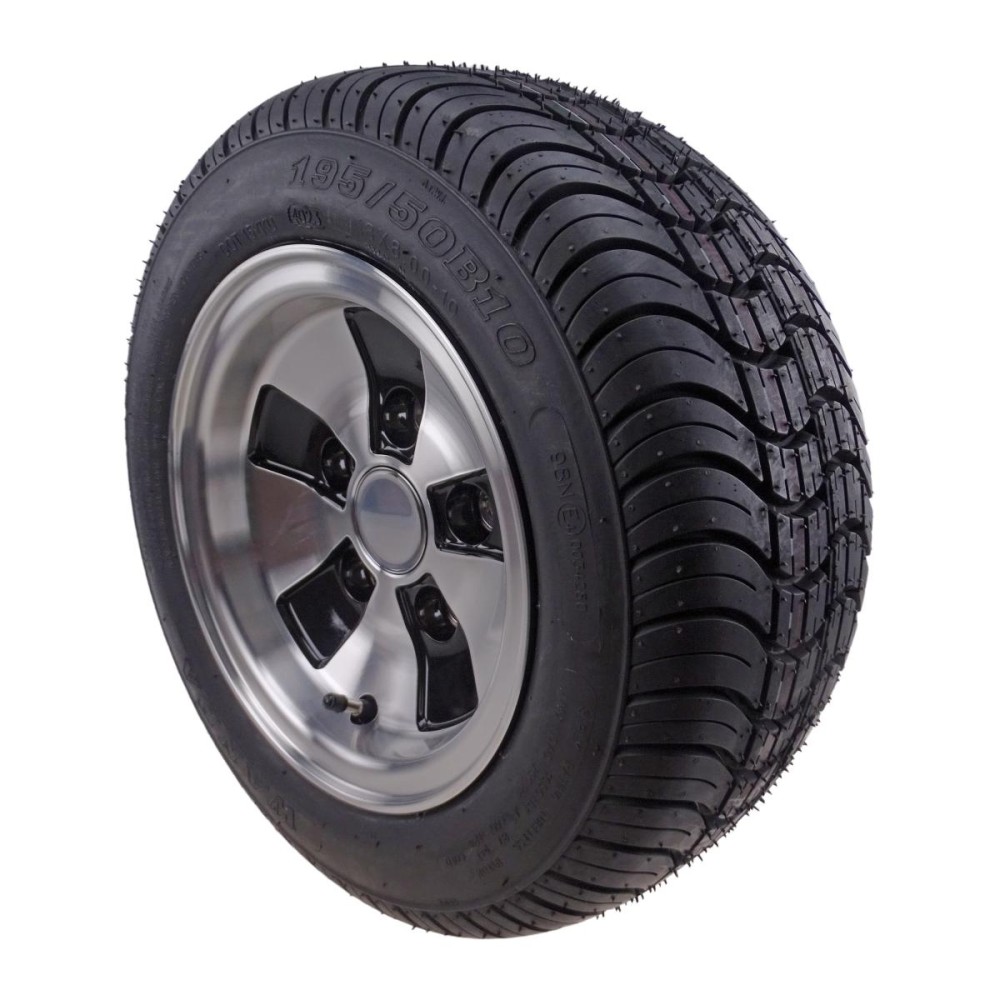 195/50 B10 Komplettrad mit Alufelge 6J x 10 LK 5x112 für PKW Anhänger